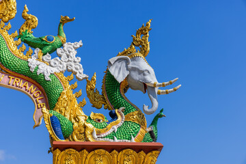 Religious statues in the Golden Triangle, Thailand