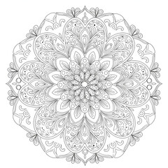 "Minimalist Mandala Design with Modern Aesthetics"