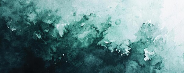 Grunge watercolor concept. Abstract watercolor background in shades of green, perfect for design projects.