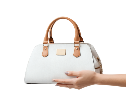 women's classic handbag, fashion bag transparent background, fashion purse handbag , Fashionable stylish Shoulder Bag mockup, black leather woman's bag
