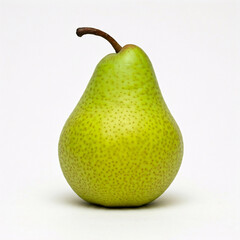 pear on a white background, close-up, isolated object