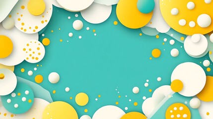 Abstract Colorful Circles Background Design