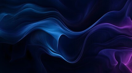 Fototapeta premium Abstract Blue and Purple Wavy Lines Background Design