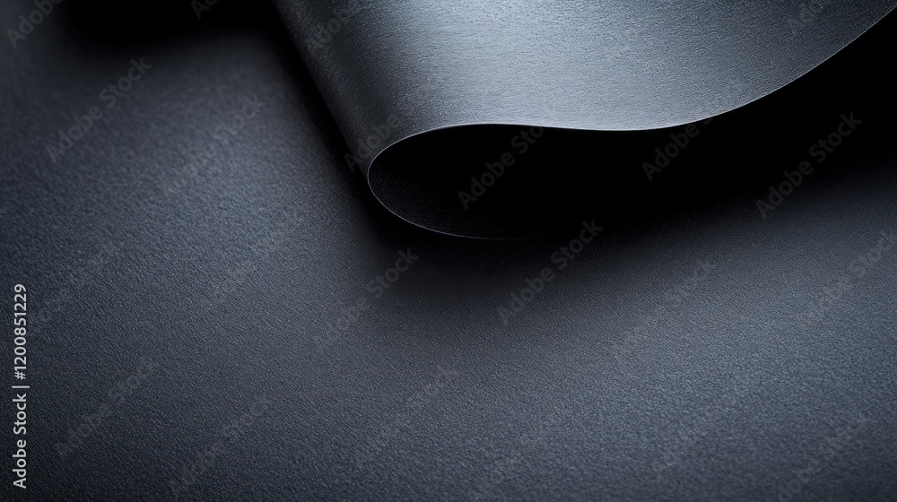 Poster dark gray fabric texture with soft wave.
