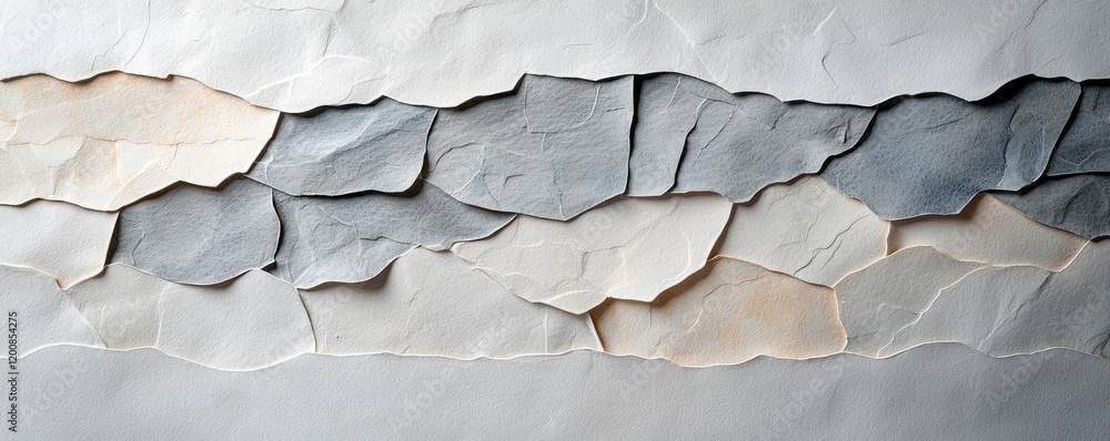 Poster parchment watercolor idea. a creative abstract background featuring layered textured paper in soft c