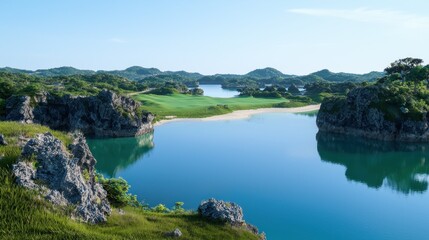 Fototapeta premium Tropical Island Seascape