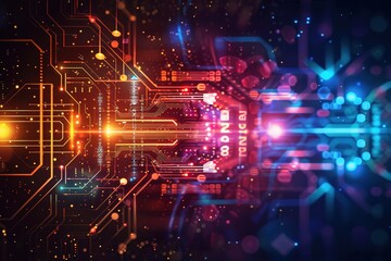 Obraz premium abstract technology communication concept vector background