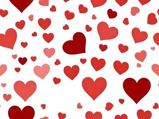 red hearts background