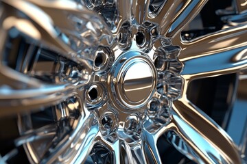 Metal Wheel Concept, Generative AI