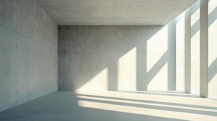 Obraz premium Minimalistic Interior Room with Modern Design Elements and Natural Light