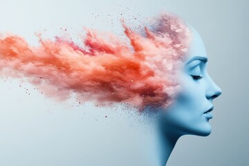 Emotional Response to Environmental Pressure Expressed Through Artistic Representation of a Face