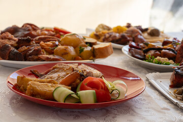 cooking competition and judging meat