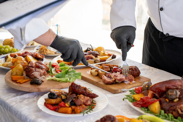cooking competition and judging meat