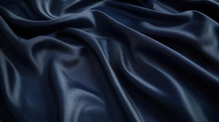 Fototapeta premium A simple yet dramatic dark blue background with smooth, sweeping curves and subtle texture. The background creates a sense of calm and depth, with rich indigo tones at the edges fading into a darker