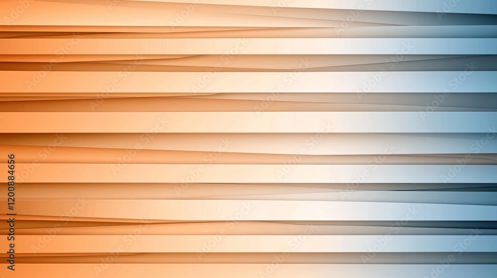 Poster blurred watercolor idea. stylish abstract background featuring flowing lines in orange and blue shad