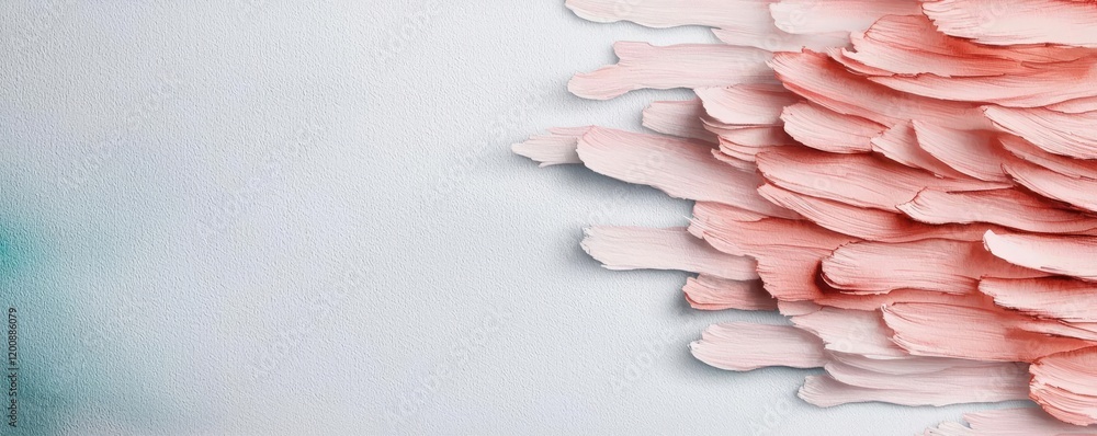 Aufkleber blurred watercolor idea. delicate pink flower petals create a soft, serene background for design and