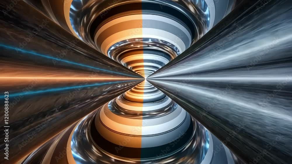 Aufkleber abstract dynamic spiral design showcases motion and light interplay, creating a vibrant and immersiv