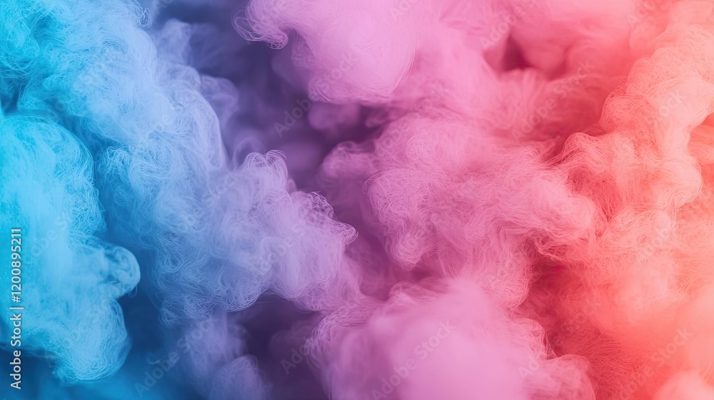 Aufkleber blurred watercolor idea. vibrant colored smoke fills the background, creating an abstract artistic e