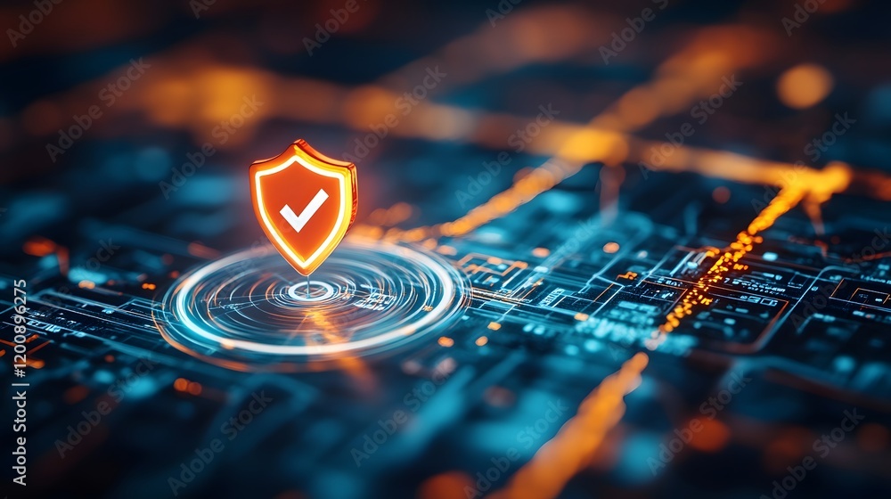 Poster secure and precise location services showcased in polished digital composition