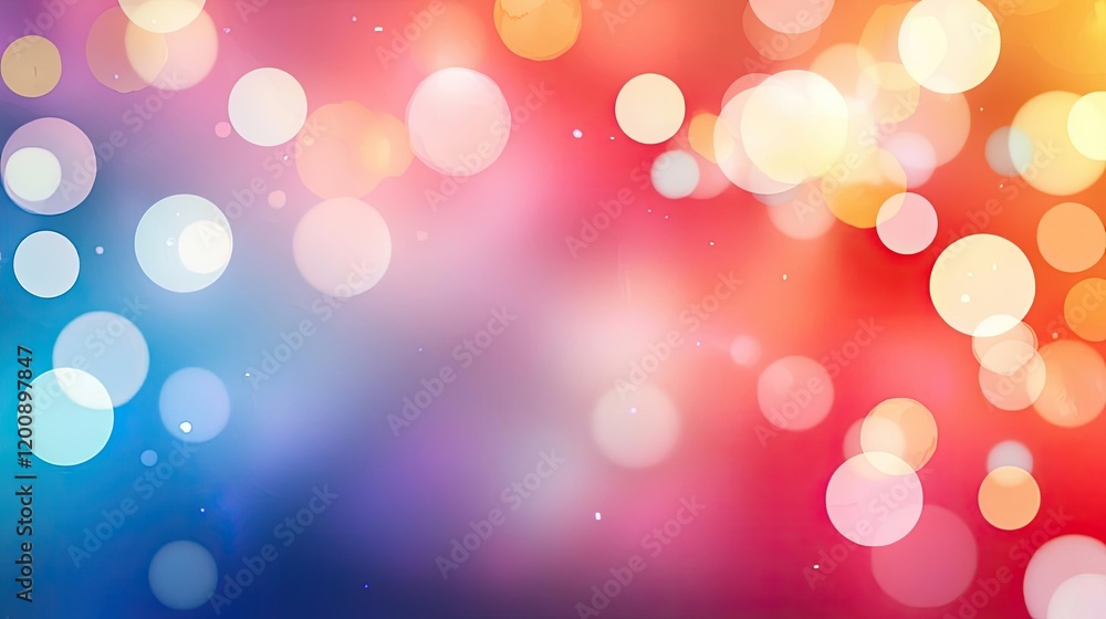 Poster ethereal watercolor concept. a vibrant abstract background with colorful bokeh lights creating a fes