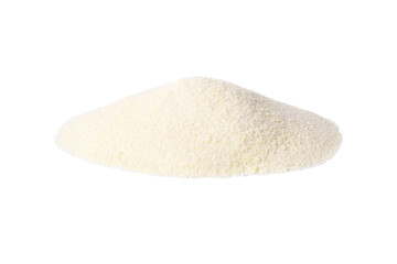 Pile of collagen powder isolated