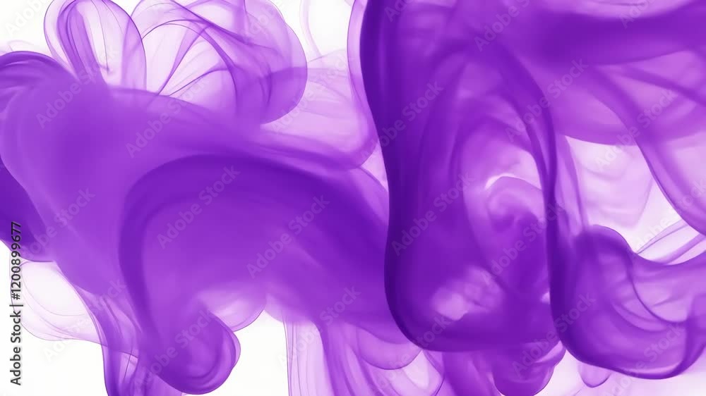 Aufkleber abstract purple smoke swirls create a dynamic and ethereal visual experience, emphasizing fluid move