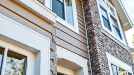 Modern House Exterior: Brick and Wood Design, Stunning Facade, New Home Construction