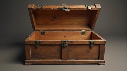 Open Wooden Chest