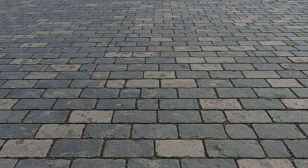 Fototapeta premium seamless grey brick and stone street pavement texture, ideal for sidewalks, roads, or urban design backgrounds