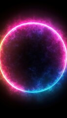 Neon Circle Graphic Design