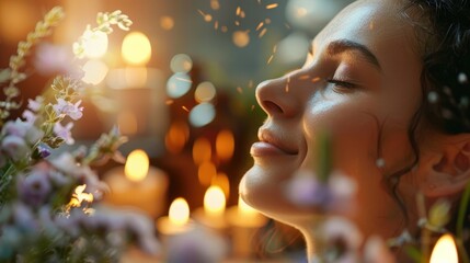Fototapeta premium A Captivating Glimpse into the Blissful Experience of Homeopathy and Natural Healing 