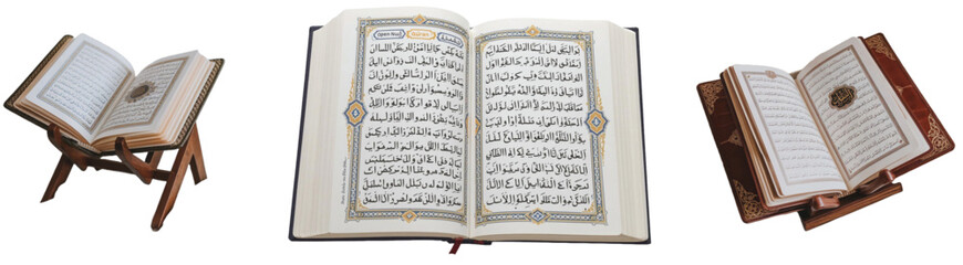 Realistic Quran Bundle: High-Quality PNG & EPS for Islamic and Religious Designs
