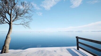 Serene Winter Seascape