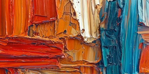 Expressive Oil Painting: Textured and Colorful
