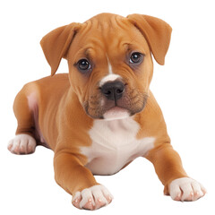 Adorable puppy playing home animal studio close-up transparent background
