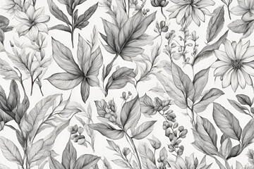Floral designs and leaf motifs. Sketchy graphite artwork. Simple nature-themed plant illustrations. Classic botanical art prints. Ultra HD wallpapers and backgrounds. A Clean, simple aesthetic.