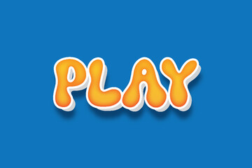 Editable 3d text effect