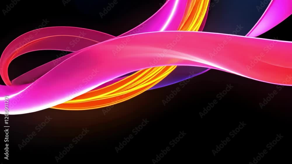 Poster dynamic abstract motion with vibrant colors and fluid waves creates an energetic and modern visual e
