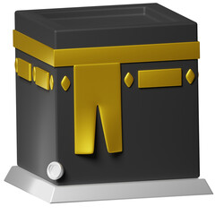 Islamic Kaabah 3D Illustration