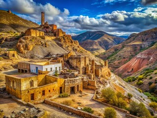 Abandoned Real de Catorce Mine, Majestic Ghost Town in Mexico - Dramatic Landscape Photo