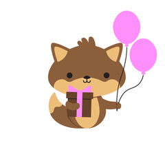 Squirrel Birthday Cartoon