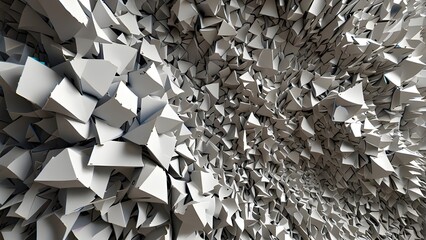Abstact white background 3d illustration Generative AI