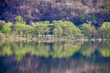 Fototapeta premium 秋元湖・裏磐梯（福島県・北塩原村）