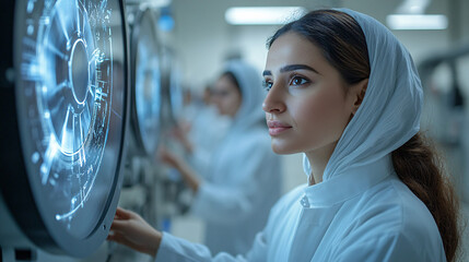 a woman in a white shirt