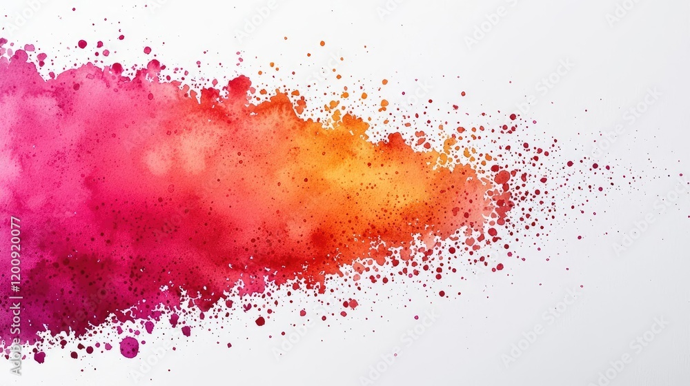 Poster doodle watercolor idea. vibrant and colorful ink splash creating dynamic abstract art.