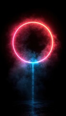Neon Circle Graphic Design