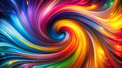 Abstract Swirl Colorful Fashion Photography: Dynamic Shapes & Flowing Patterns