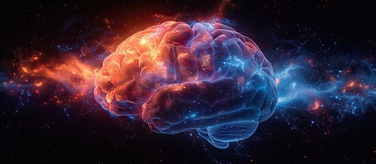 Obraz premium Cosmic Brain: A Universe Within