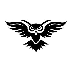 Obraz premium owl logo icon vector illustration. Editable Vector