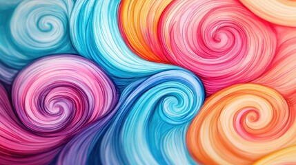 Doodle watercolor idea. Vibrant swirling colors create a mesmerizing abstract pattern for creative projects.